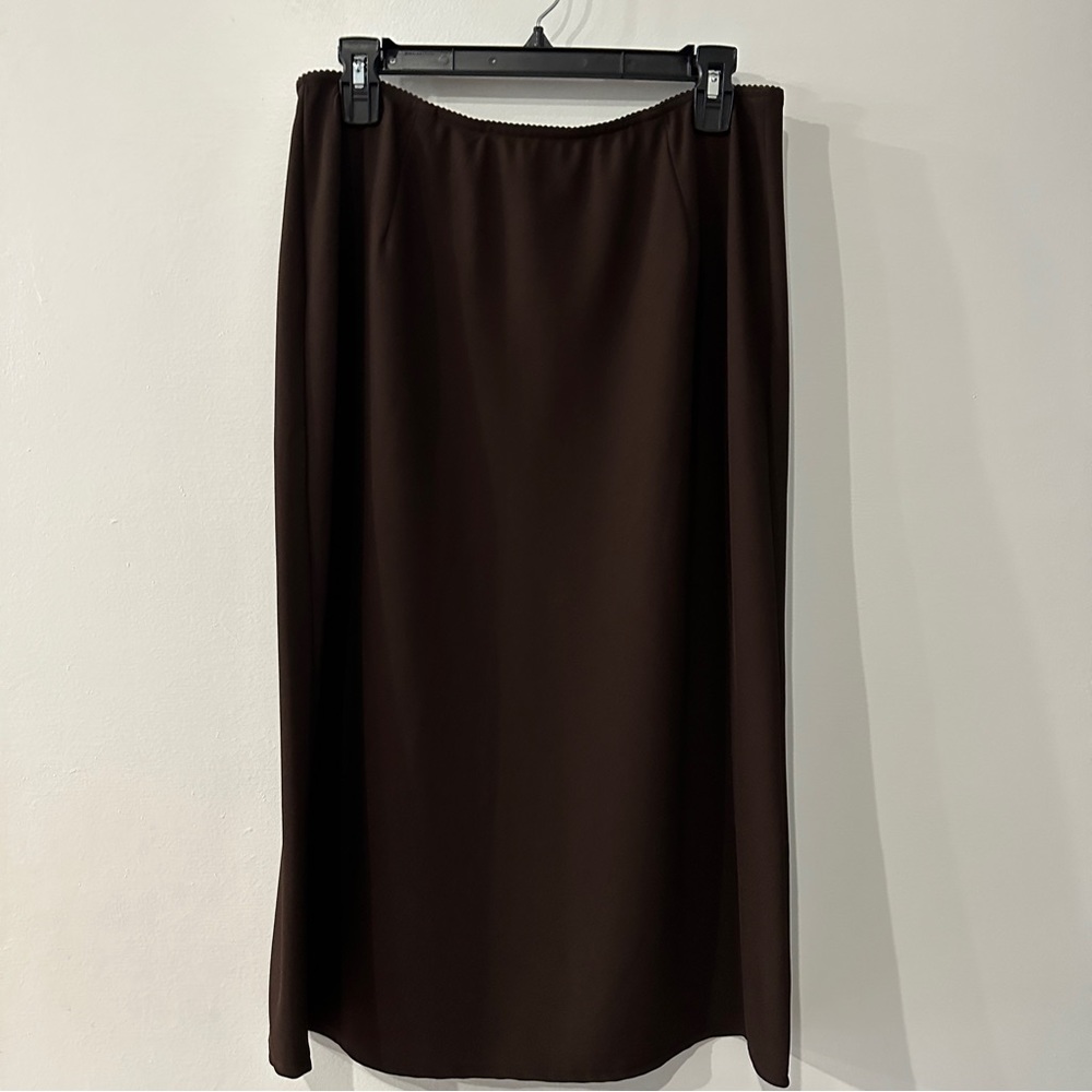 Venezia brown long skirt 14/16